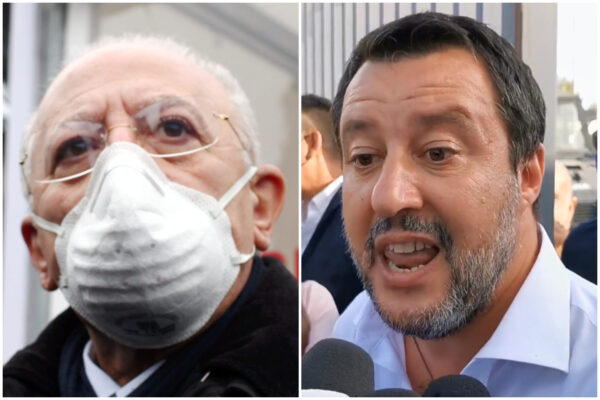 De Luca ‘ringrazia’ Salvini: “Analfabeta di ritorno, ogni volta che viene in Campania guadagno 100mila voti”