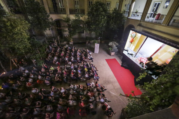 Napoli, 17 Luglio 2019. Un momento della 12° edizione del festival del Cinema Spagnolo per la prima volta a Napoli, dal 16 al 20 Luglio presso la Fondazione Foqus nei Quartieri Spagnoli e il sostegno dell’Ambasciata di Spagna e AC/E.Ospite d’eccezione l’artista anticonformista Rossy de Palma. L’attrice in occasione del festival ha ricevuto il Premio Quartieri Spagnoli di Napoli 2019, che premia l’artista spagnolo che meglio interpreta la relazione tra Napoli e la Spagna. Roberta Basile KontroLab