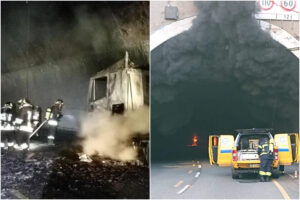 Camion a fuoco sull’A10, code fino a 9 chilometri: caos totale nel nodo di Genova