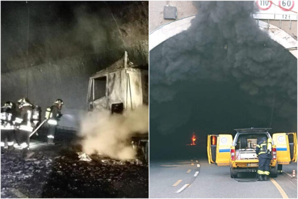 Camion a fuoco sull’A10, code fino a 9 chilometri: caos totale nel nodo di Genova