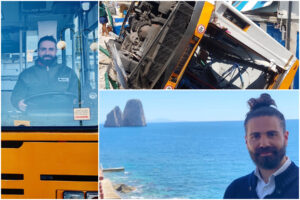 Capri e il rione Sanità piangono Emanuele Melillo, l’autista alla guida dell’autobus precipitato nel vuoto