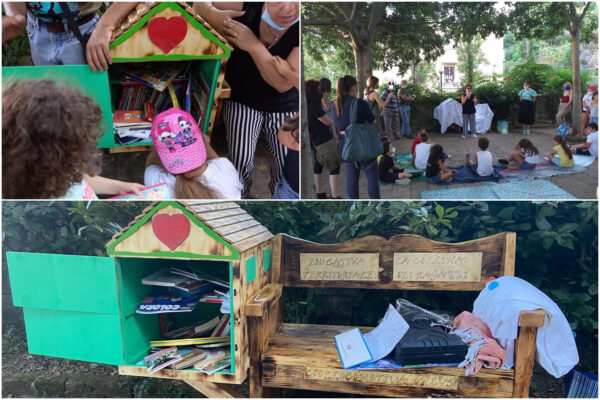 Al Parco Viviani la casetta con libri gratuiti per i bimbi: “Non ci resta che leggere…”