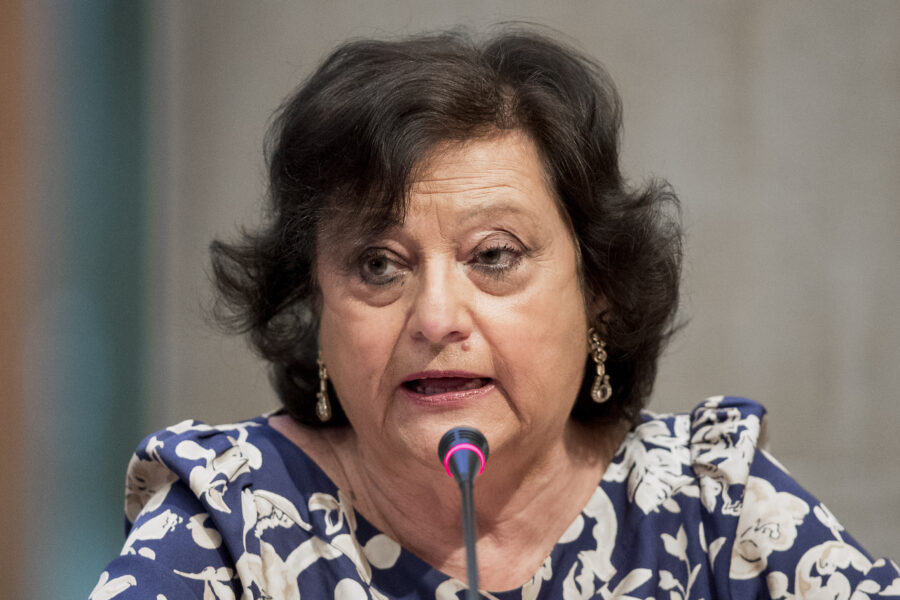 Foto Roberto Monaldo / LaPresse
11-06-2021 Roma
Politica
Presentazione del candidato sindaco di Roma del centrodestra
Nella foto Simonetta Matone

Photo Roberto Monaldo / LaPresse 
11-06-2021 Rome (Italy) 
Presentation of the center-right candidate for mayor of Rome   
In the pic Simonetta Matone