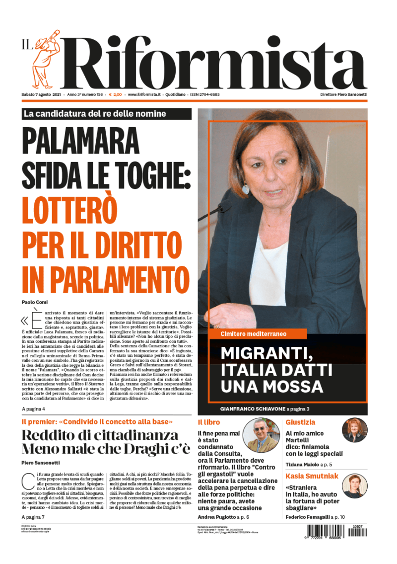Quotidiano del 7 agosto 2021