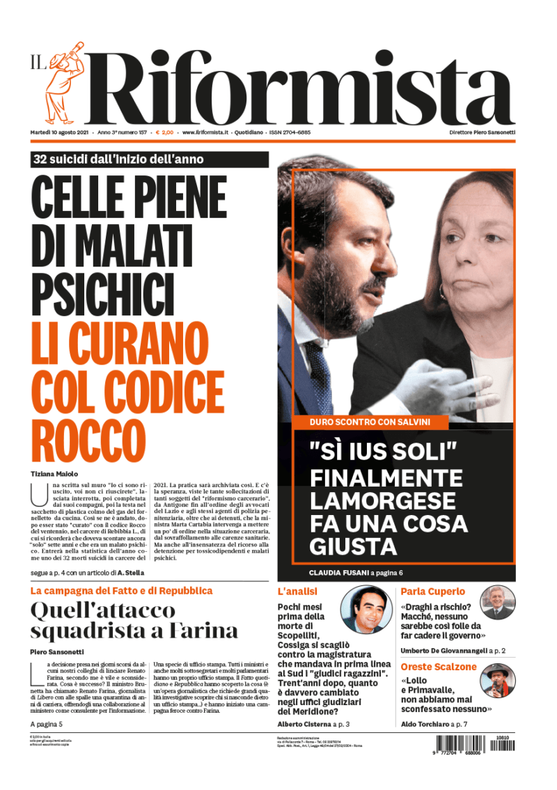Quotidiano del 10 agosto 2021
