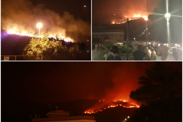 Maxi incendio a Tivoli: evacuate nella notte decine di persone