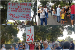 Le proteste dei cittadini (Foto Associazione Salute Ambiente Albano)