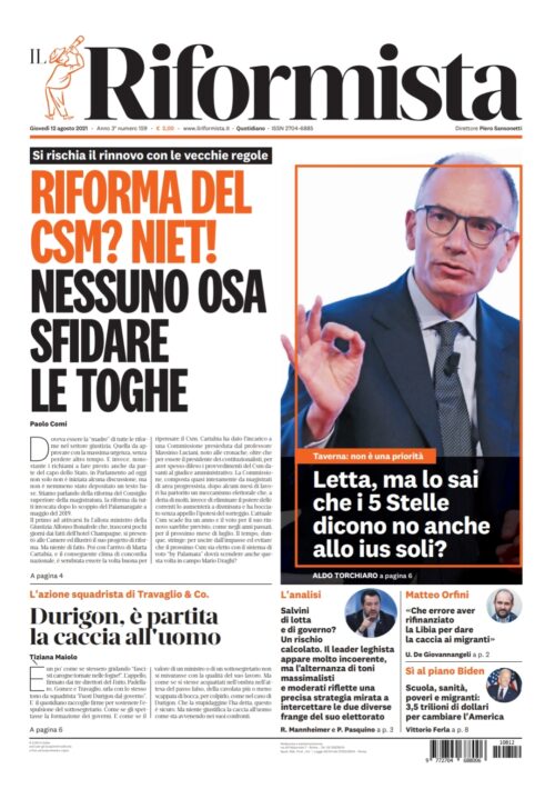 Quotidiano del 12 agosto 2021