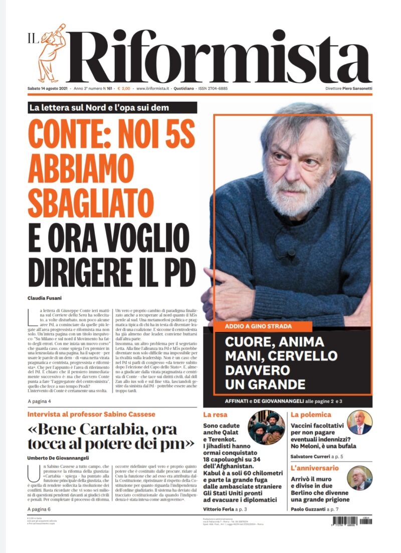 Quotidiano del 14 agosto 2021
