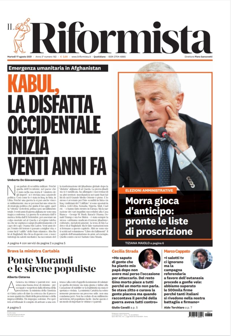 Quotidiano del 17 agosto 2021