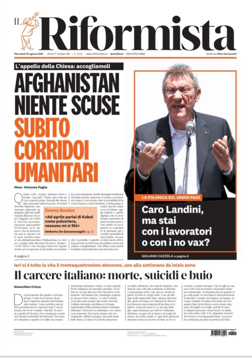 Quotidiano del 18 agosto 2021