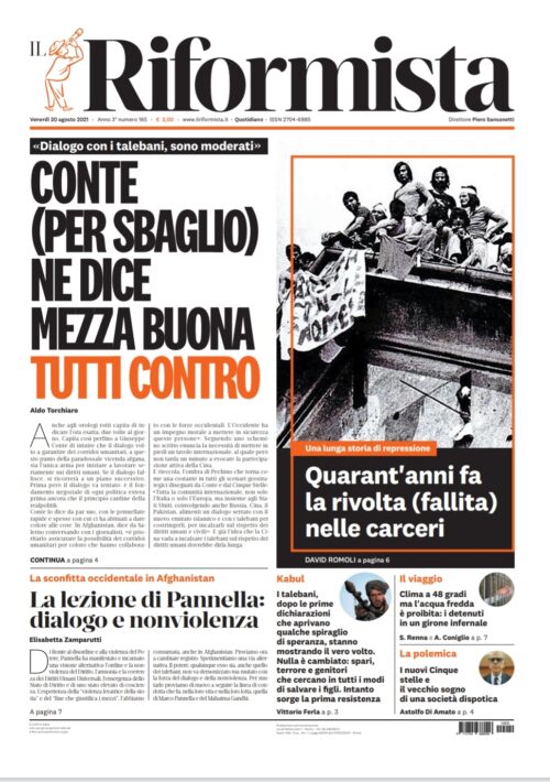 Quotidiano del 20 agosto 2021
