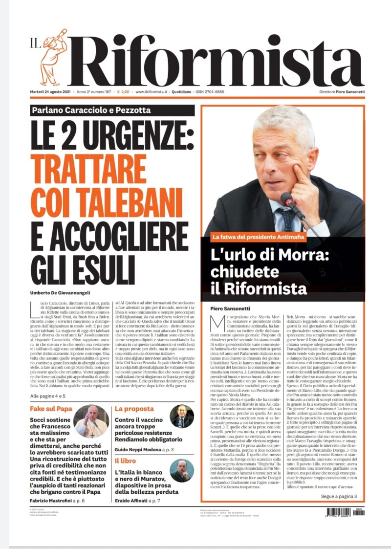 Quotidiano del 24 agosto 2021