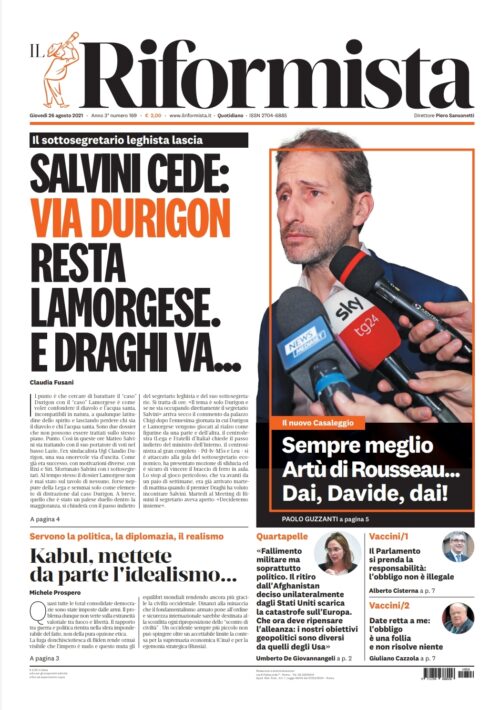 Quotidiano del 26 agosto 2021