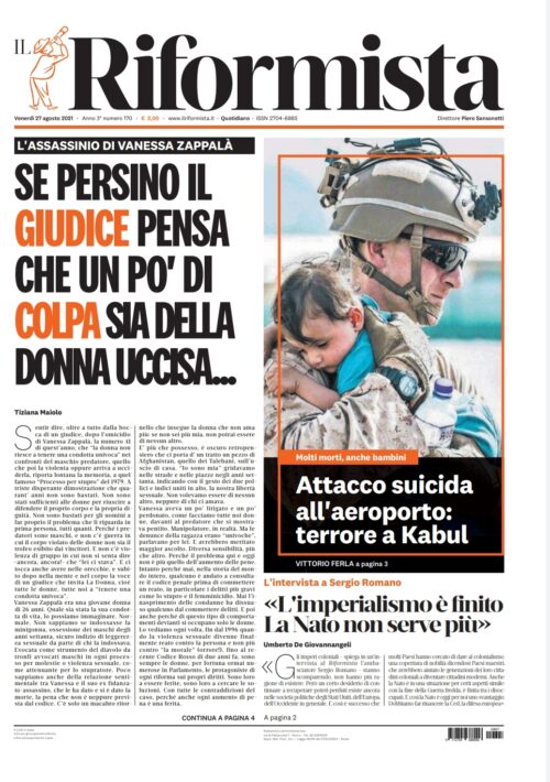Quotidiano del 27 agosto 2021