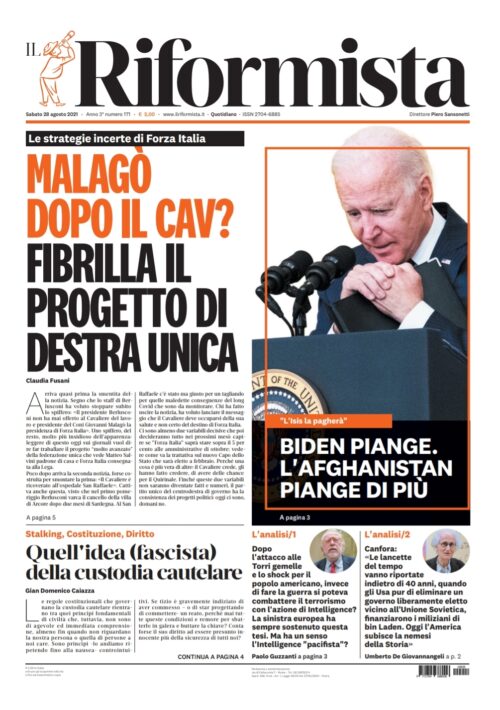 Quotidiano del 28 agosto 2021