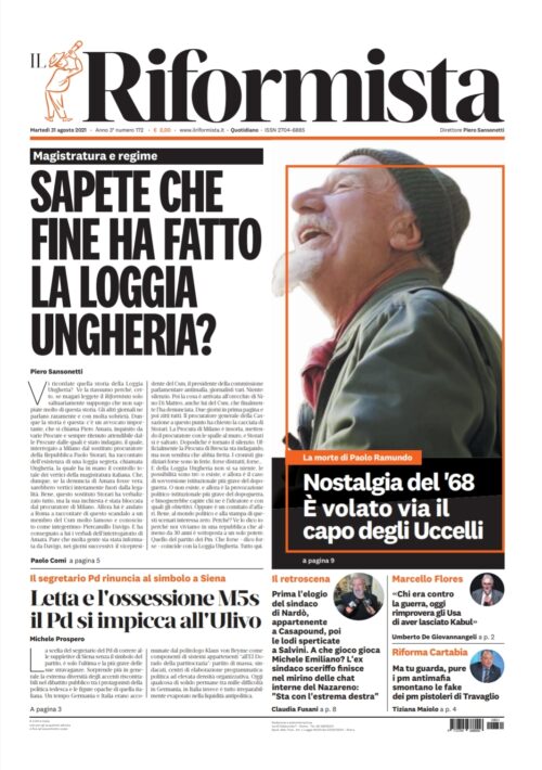Quotidiano del 31 agosto 2021
