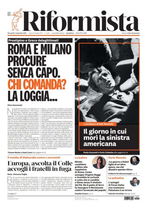 Quotidiano dell’1 settembre 2021