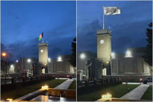 La bufala della bandiera talebana sul palazzo presidenziale di Kabul ripresa da giornali e telegiornali italiani