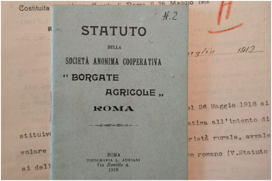 Il documento ufficiale della nascita di Centocelle (Foto  BellaStoria – Festival – Narrazioni di Strada)