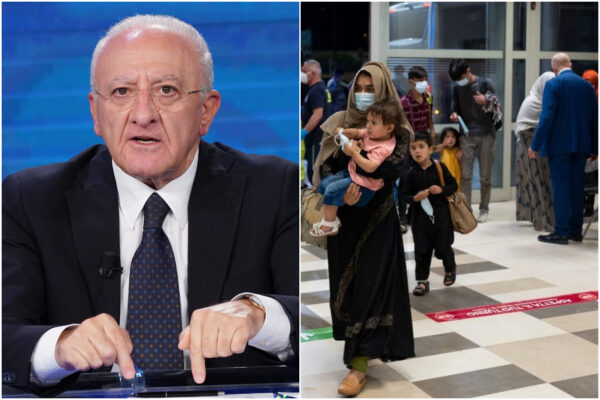 De Luca: “Daremo lavoro agli afghani: loro qui solo con il corpo, non hanno niente”