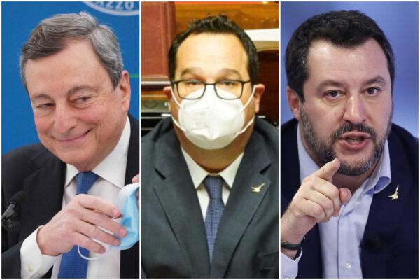 Draghi ordina, Salvini obbedisce: via Durigon, Lamorgese non si tocca