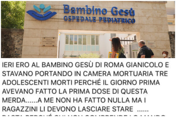 “Tre ragazzi morti a causa del vaccino”, la fake news dei no-vax smentita dall’ospedale