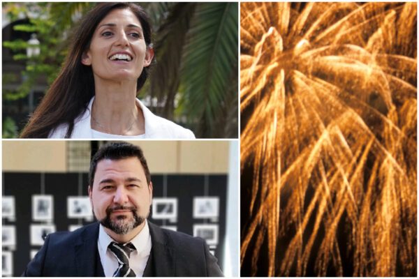 Raggi, fuochi d’artificio per la cena elettorale e i romani pagano 28mila euro