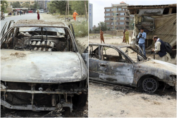 Attacchi con razzi all’aeroporto di Kabul, l’Isis rivendica: 10 civili uccisi dal drone Usa