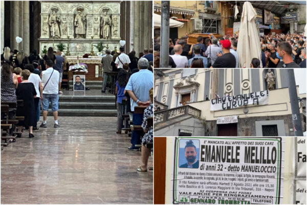 “Emanuele sei il cuore di Napoli”, l’ultimo saluto della città all’autista del bus precipitato a Capri