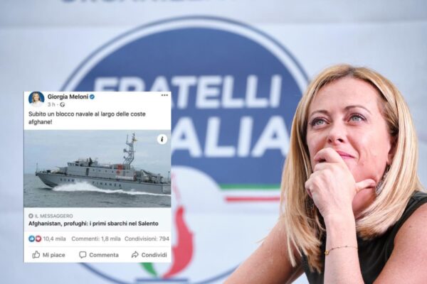 “Blocco navale sulle coste afghane”: la bufala che prende di mira Giorgia Meloni