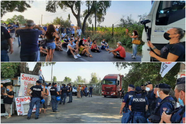 Le proteste (Foto Associazione Salute Ambiente Albano)