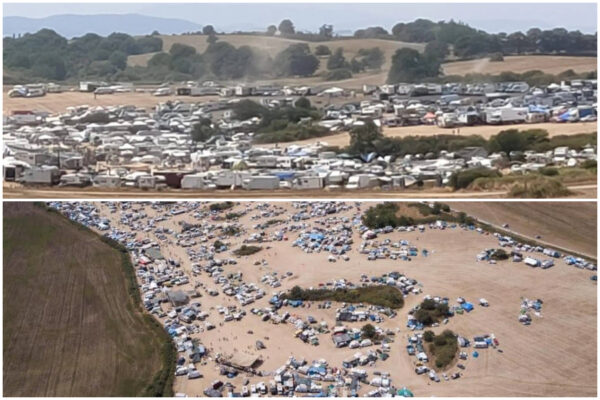 Il rave party (Foto Facebook)