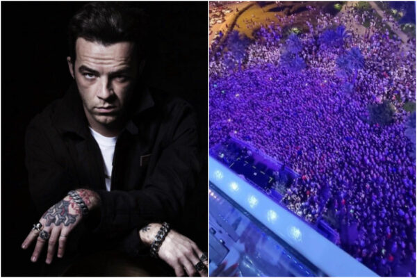Il concerto gratuito di Salmo a Olbia accende la polemica: folla accalcata e niente mascherine