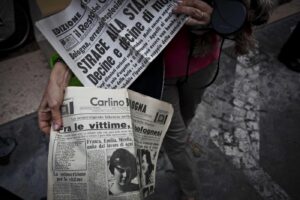 Stefano De Grandis/lapresse
Bologna 2/08/2014
34° anniversario strage alla stazione di Bologna
