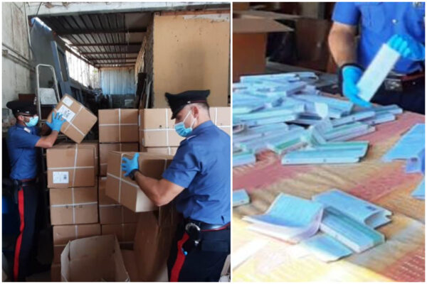 Truffa dei tamponi rapidi. Nella fabbrica 30mila test sequestrati e quattro minorenni a lavoro