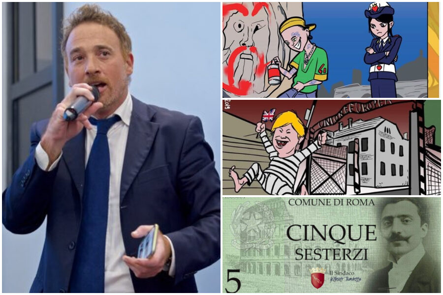 Marione abbandona la nave: l’ex fumettista di Raggi passa con Trombetta, il sovranista dei ‘sesterzi’