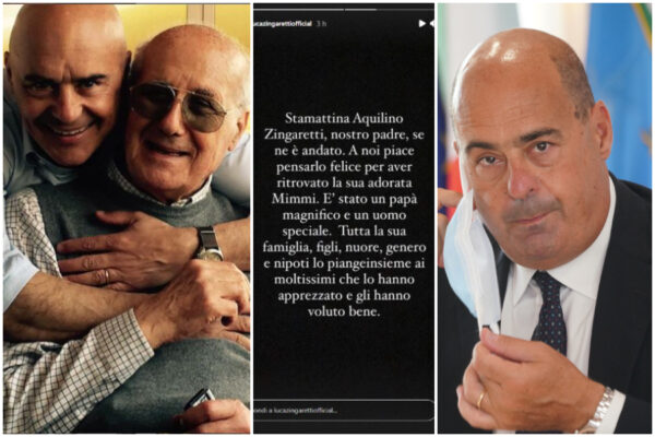 E’ morto papà Aquilino, lutto per Nicola e Luca Zingaretti: “Ha ritrovato la sua amata Mimmi” E’ morto papà Aquilino, lutto per Nicola e Luca Zingaretti: “Ha ritrovato la sua amata Mimmi”