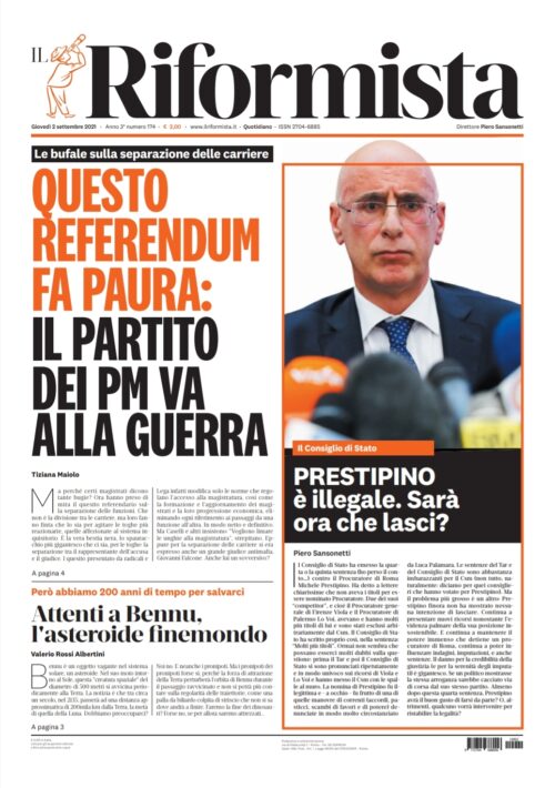 Quotidiano del 2 settembre 2021