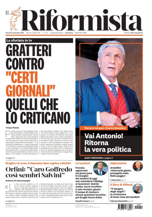Quotidiano del 9 settembre 2021