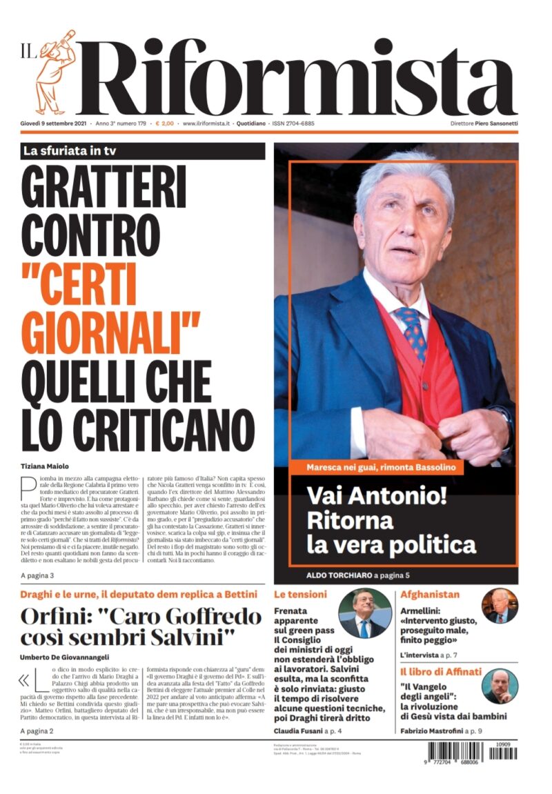 Quotidiano del 9 settembre 2021