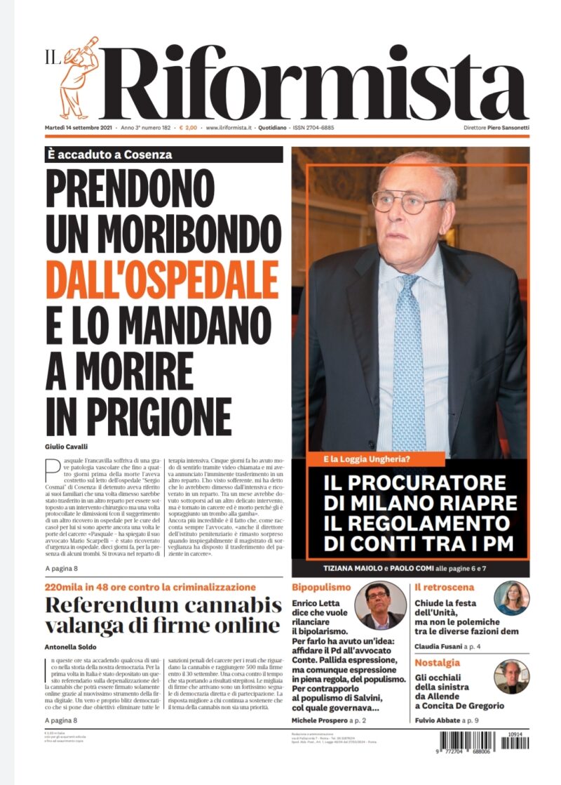 Quotidiano del 14 settembre 2021