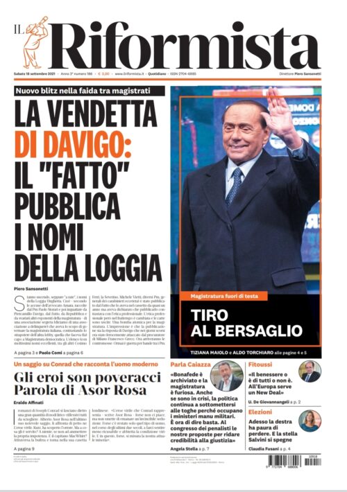 Quotidiano del 18 settembre 2021