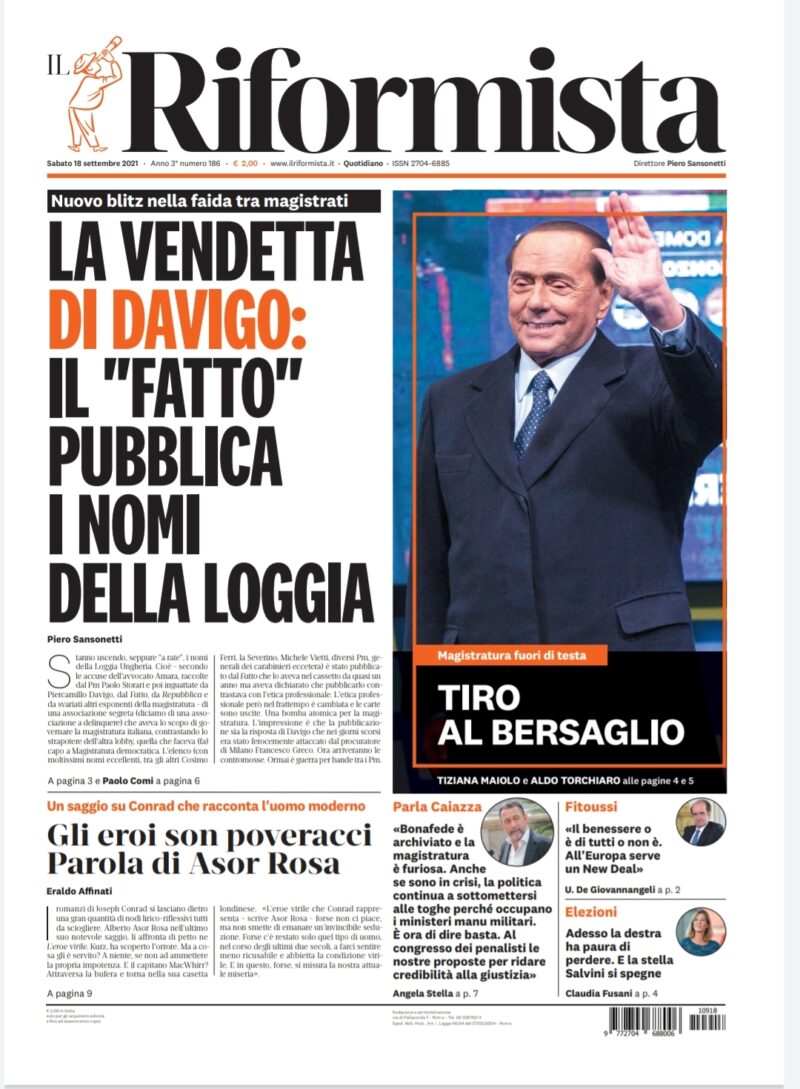 Quotidiano del 18 settembre 2021