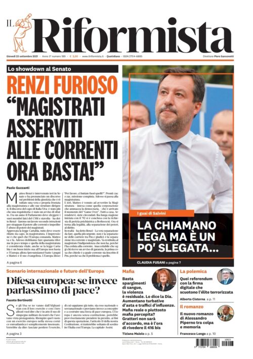 Quotidiano del 23 settembre 2021