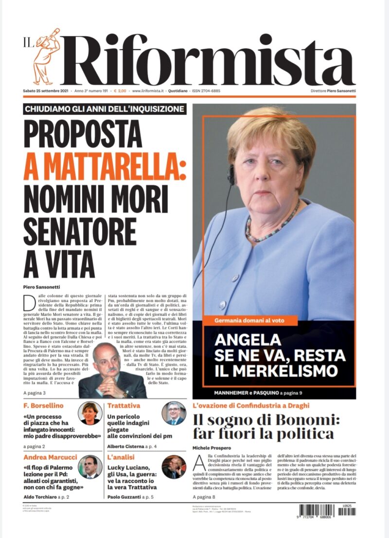 Quotidiano del 25 settembre 2021