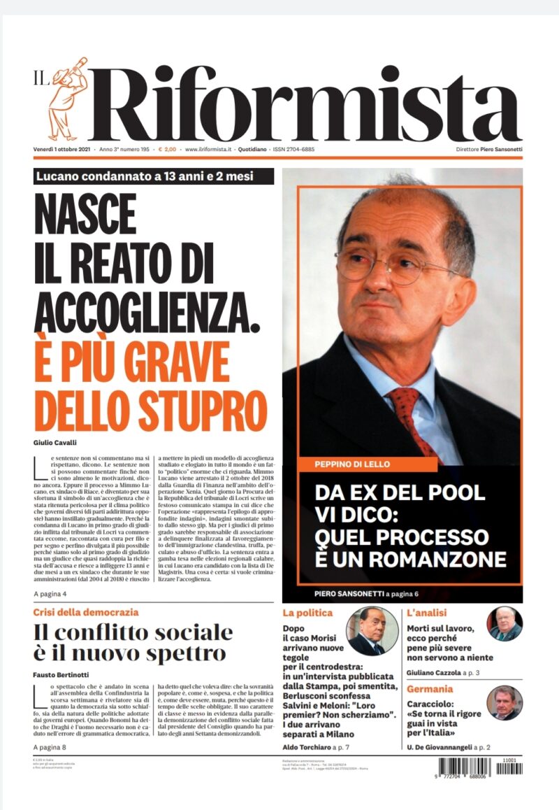 Quotidiano dell’1 ottobre 2021
