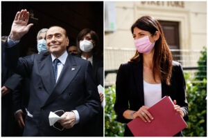 “Raggi ha tradito i cittadini, Roma è nel degrado”: Berlusconi contro la candidata grillina lancia Michetti