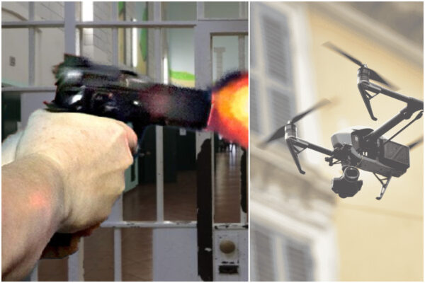 Pistola e spari in carcere, drone ‘buca’ agenti e telecamere: altro flop del Dap