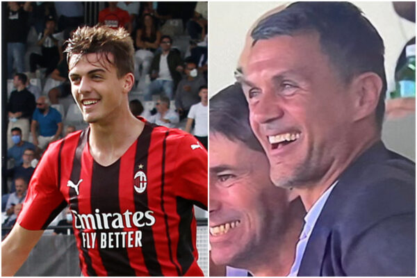 Dinastia Maldini, Daniel in gol al debutto da titolare con il Milan: la gioia di papà Paolo in tribuna